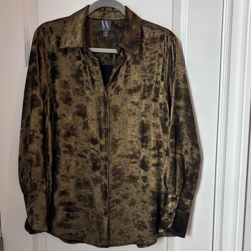 Worthington Metallic Blouse